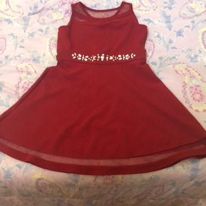 The Children's Place Candy Cane Red Dress